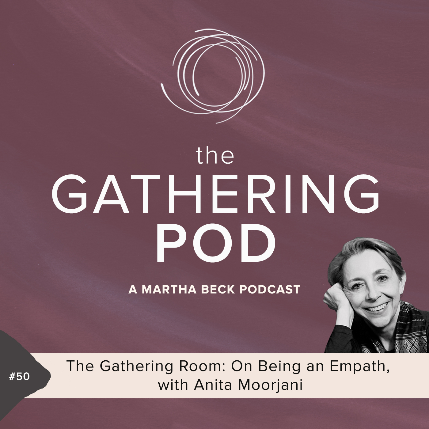 Image for The Gathering Pod A Martha Beck Podcast Episode #50 The Gathering Room: On Being an Empath, with Anita Moorjani