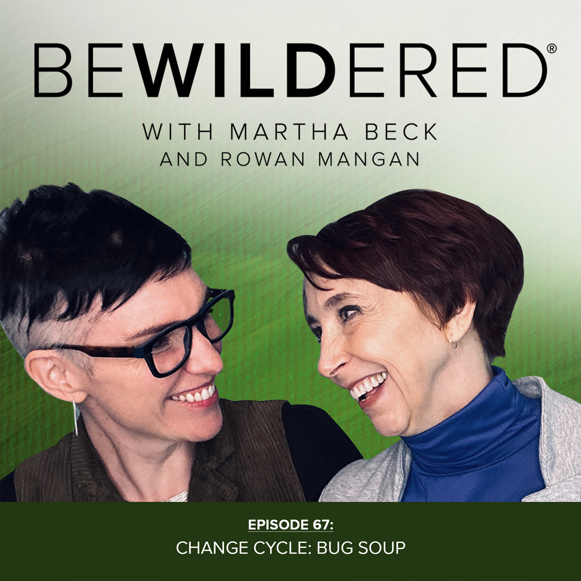 Image for Episode #67 Change Cycle: Bug Soup for the Bewildered Podcast with Martha Beck and Rowan Mangan